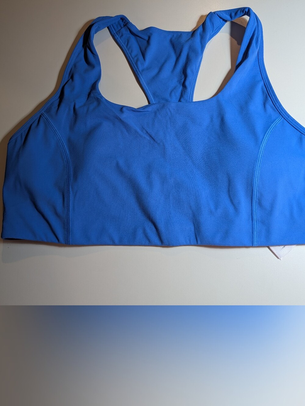 Amazon Woman's 2XL Blue Racerback Sports Bra NWT